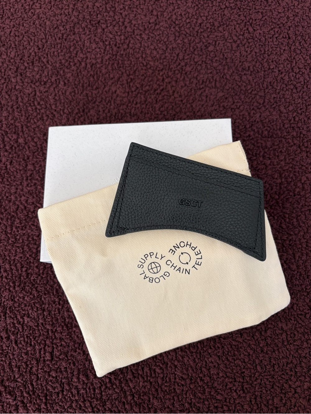 Mschf gsct card holder Black Leather, New